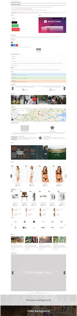 Page builder widgets